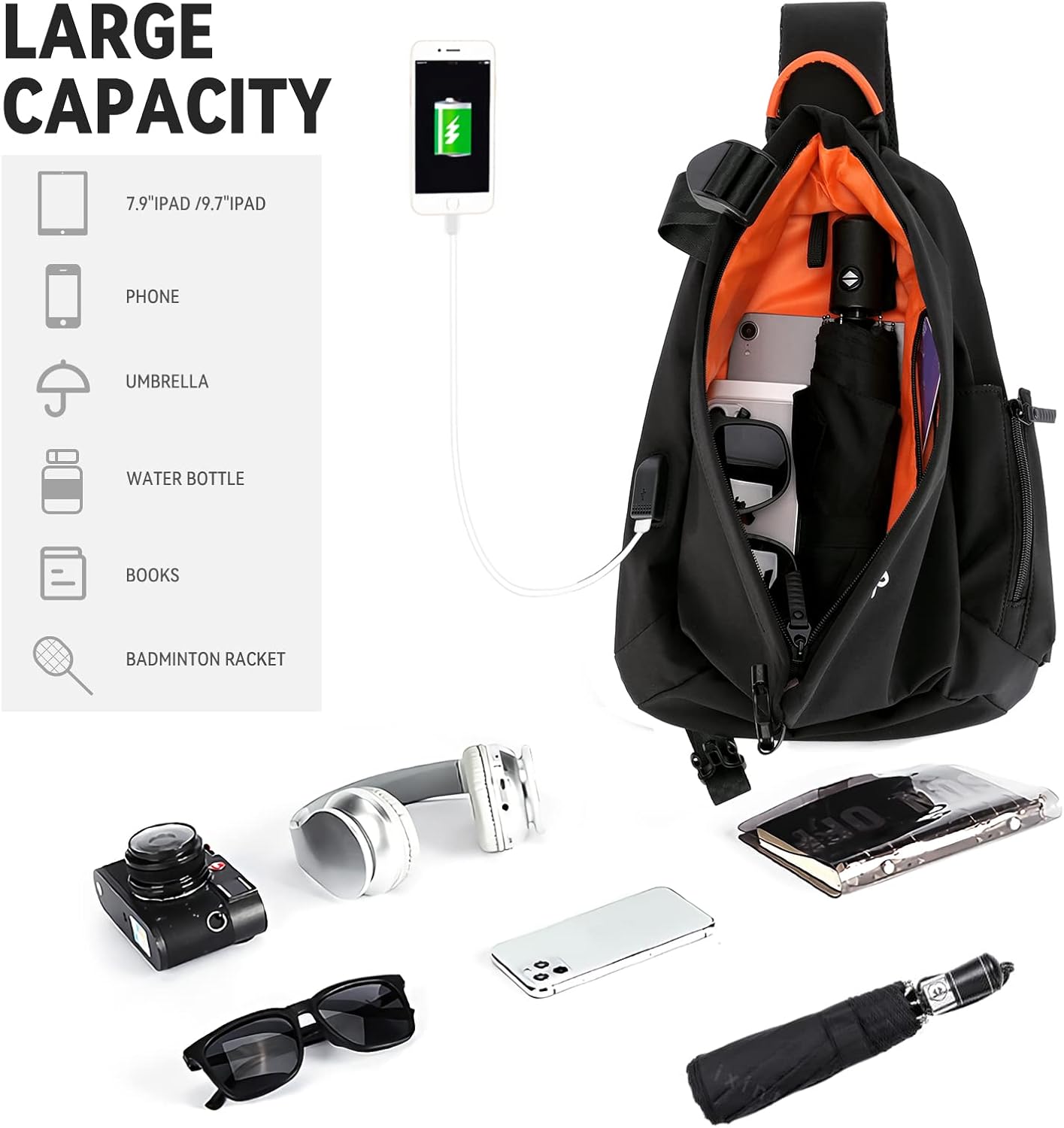 Secure Water-Resistant Crossbody Travel Bag