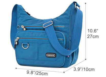 Multi-Pocket Waterproof Crossbody Bag