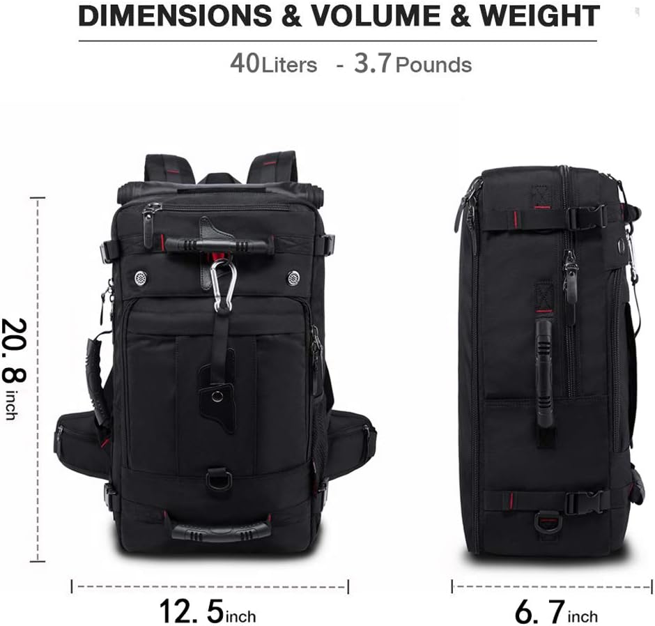 Multi-Capacity Carry-On Travel Backpack