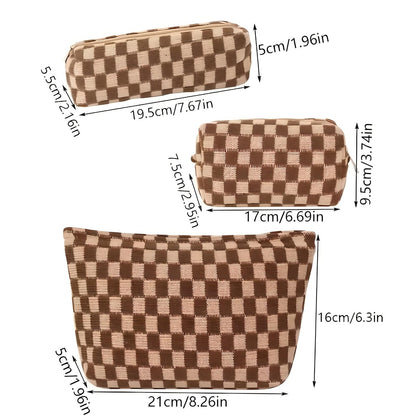 Jessica | 3-Piece Cosmetic Bag Set