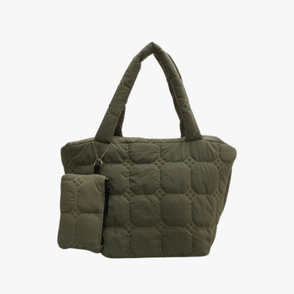 Olives Boxy Puffer Tote