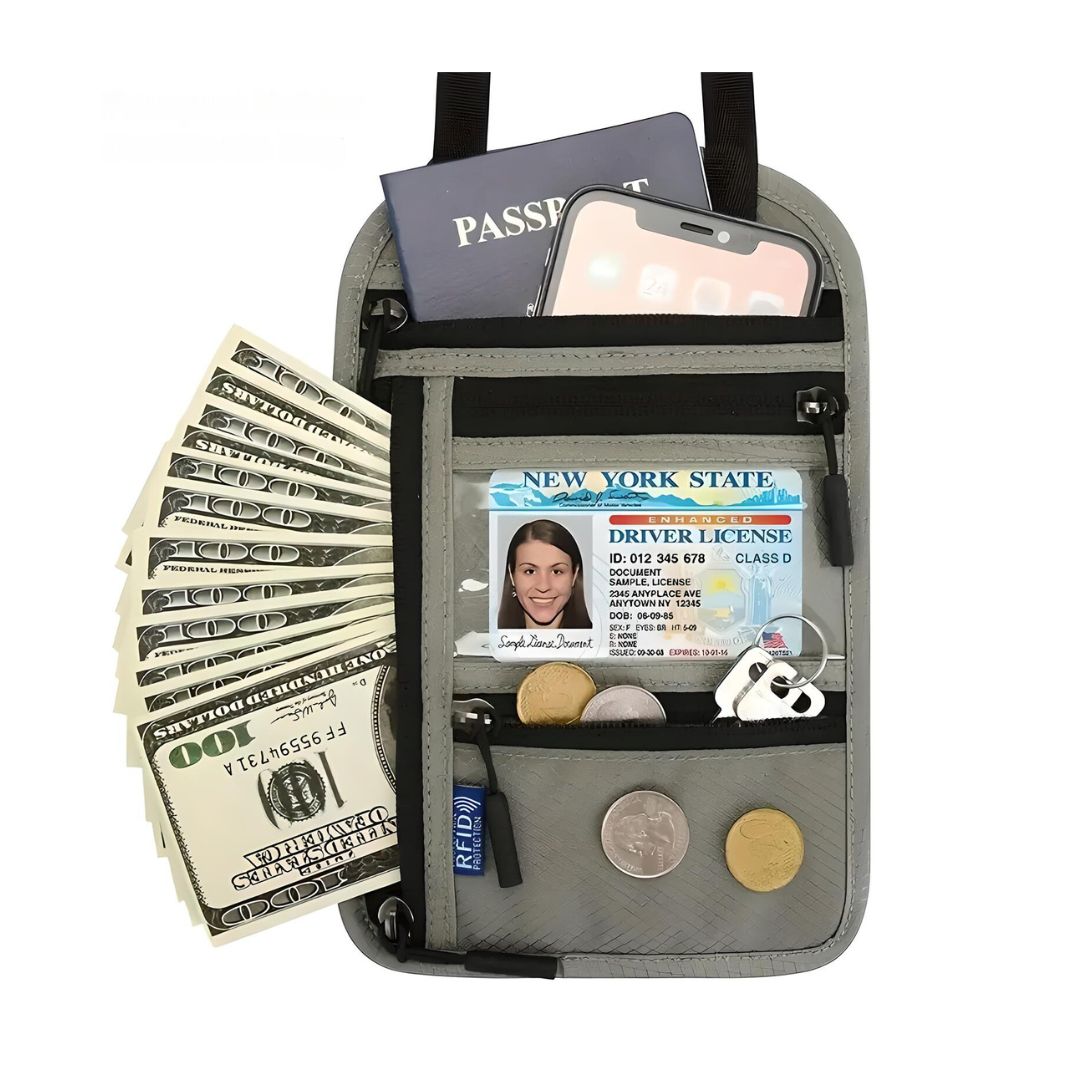 RFID Travel Neck Wallet