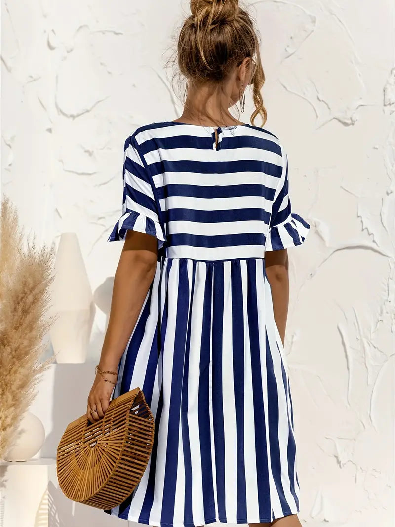 Short Sleeve Beach Dress