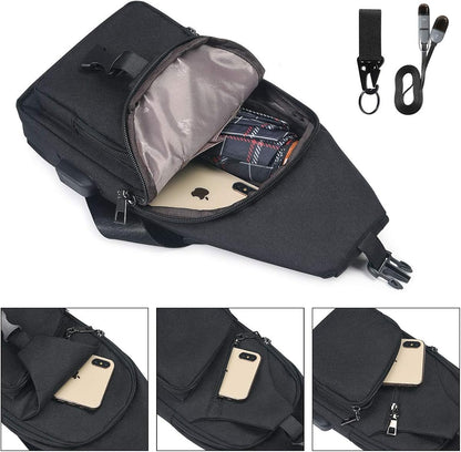 Anti-Theft Crossbody Charging Bag