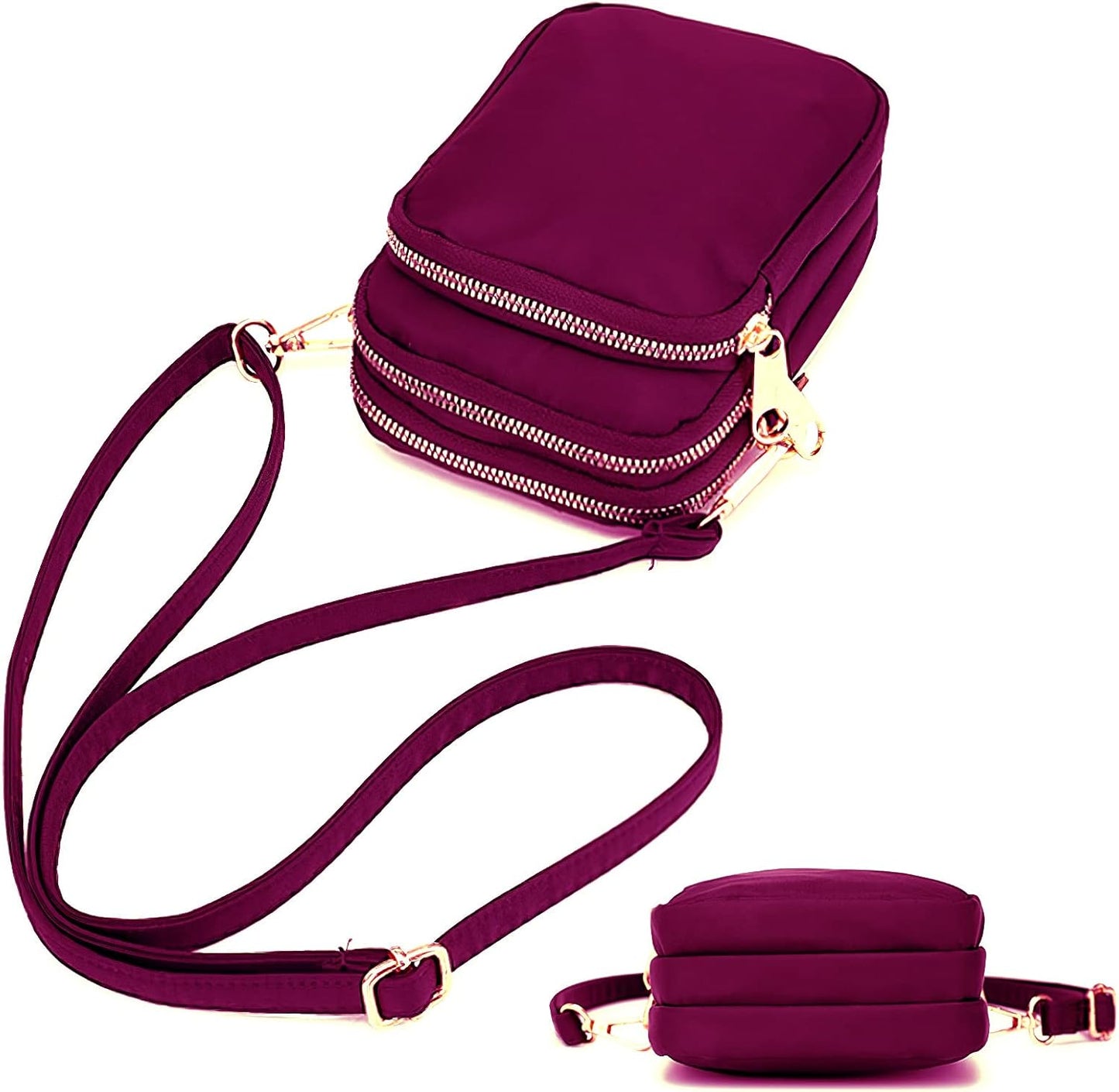 Water-Resistant Compact Crossbody Bag