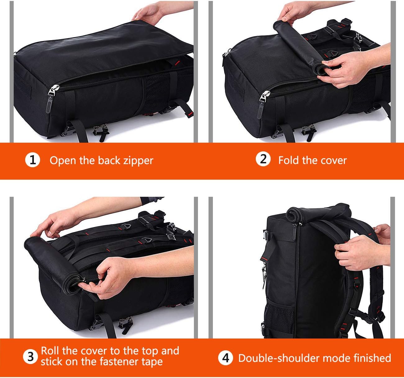 Multi-Capacity Carry-On Travel Backpack