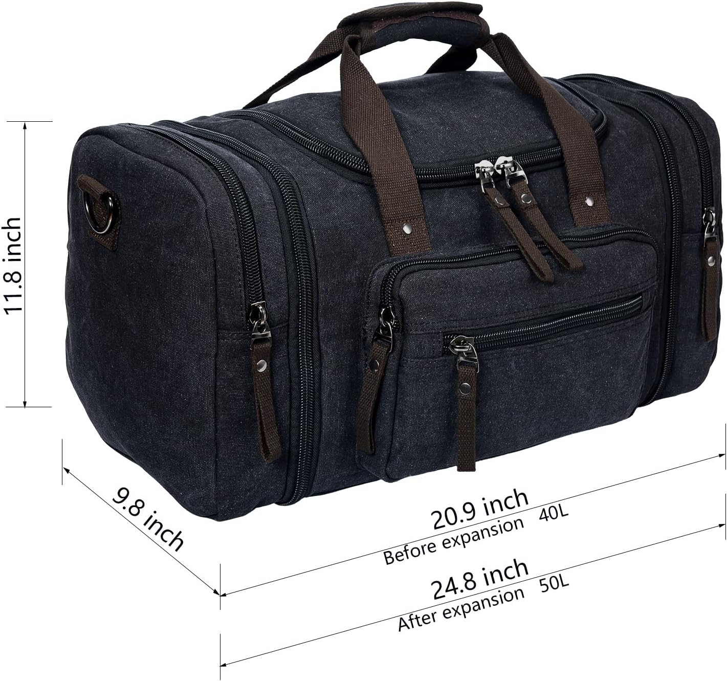 Canvas Expandable Weekender Duffle