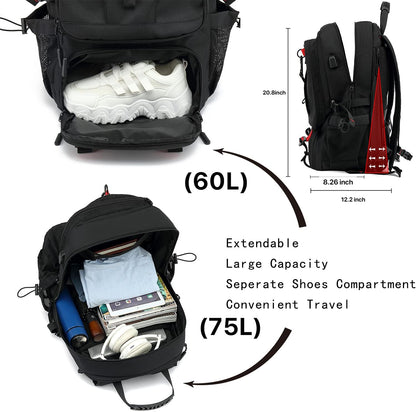 Large Capacity Travel Backpack with USB Port