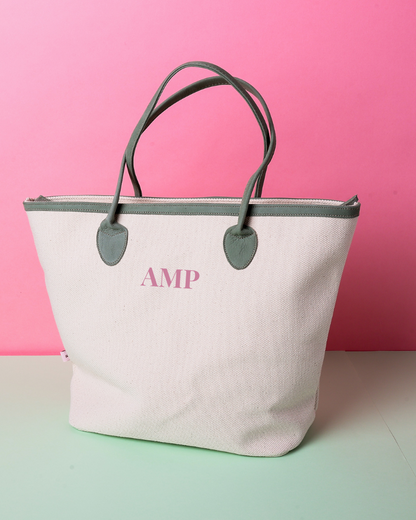 Ana tote bag Light green