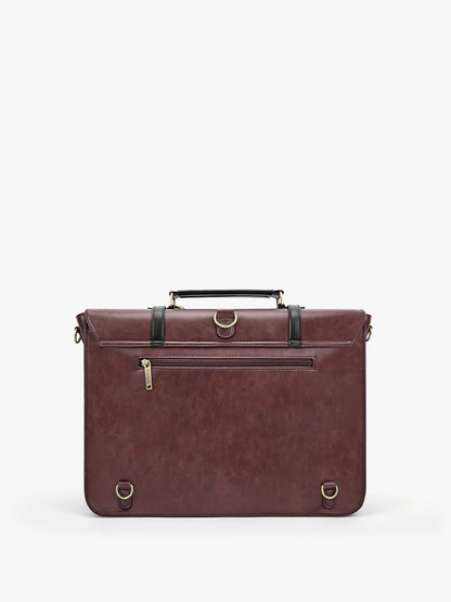 Cocoa Truffle Ecosusi Classic Bow Briefcase