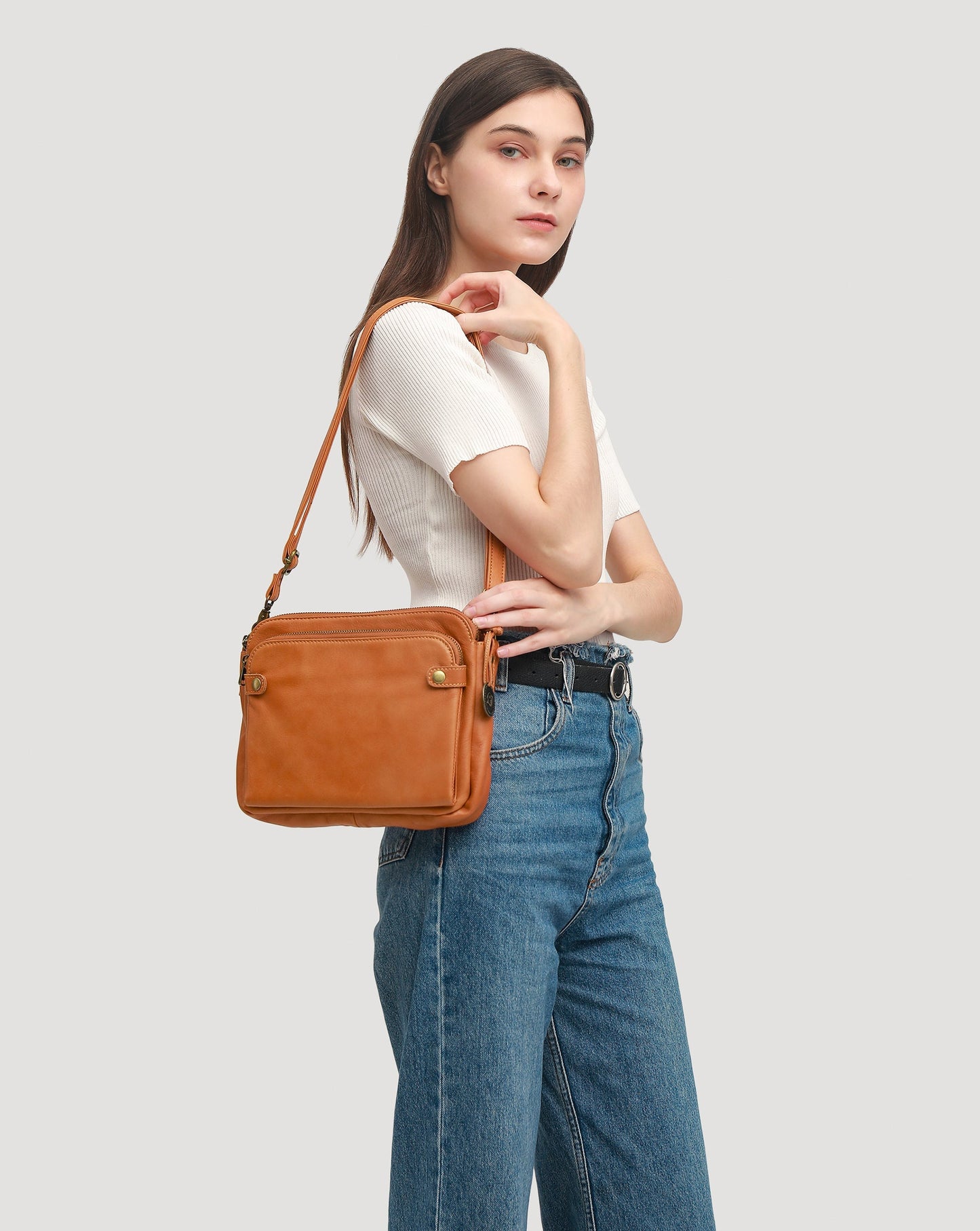 Luxe Leather RFID Crossbody Bag