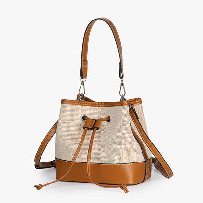 Vintage Canvas Bucket Bag