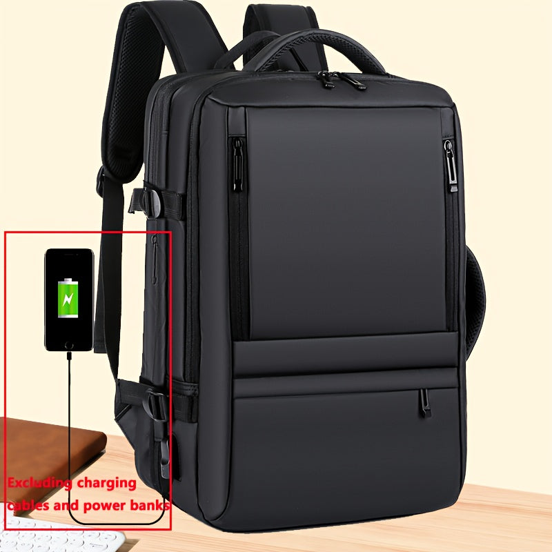 Expandable Water-Resistant Laptop Backpack