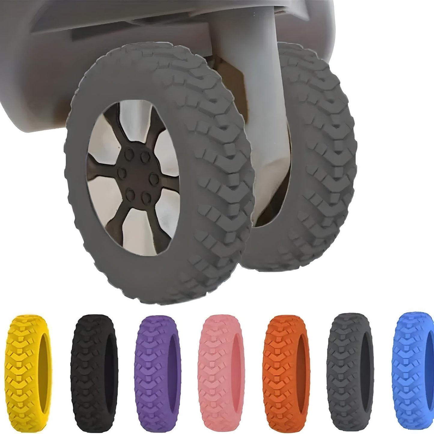 TuxodoBAG - Luggage Wheel Protectors | 8 Pack