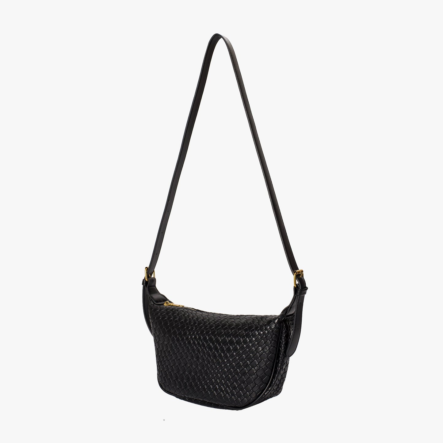 Woven Half Moon Bag