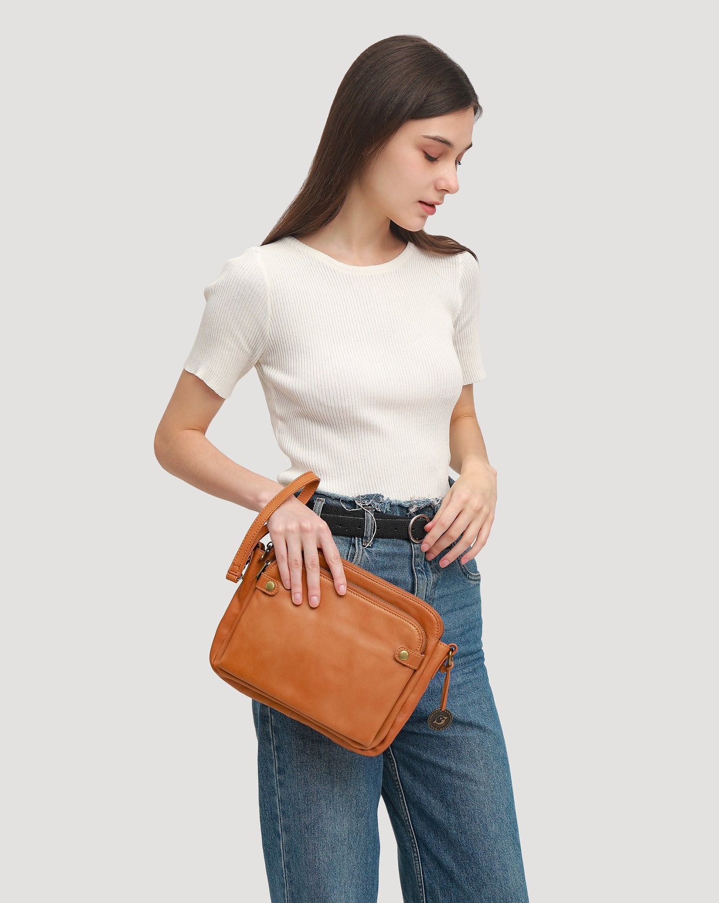 Luxe Leather RFID Crossbody Bag