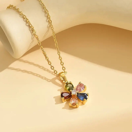 Inside Out Zirconia Emotions Necklace