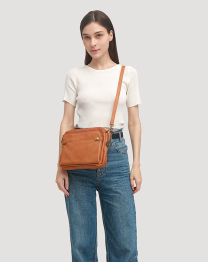 Luxe Leather RFID Crossbody Bag