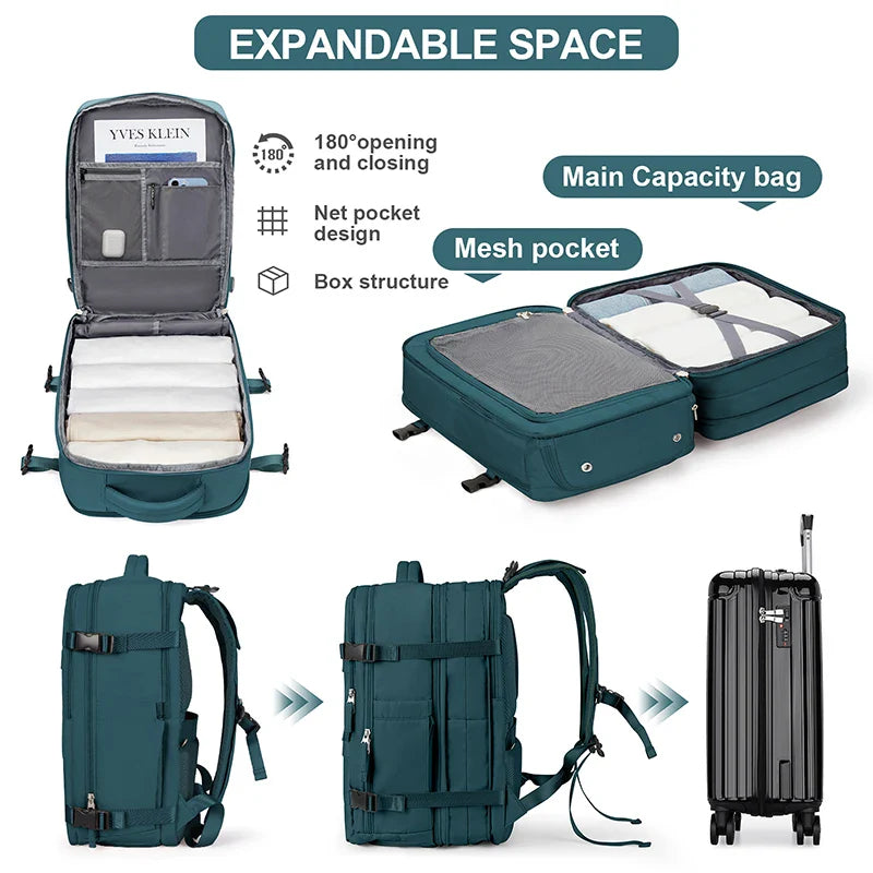 TuxodoBAG - 45L Expandable Travel Backpack