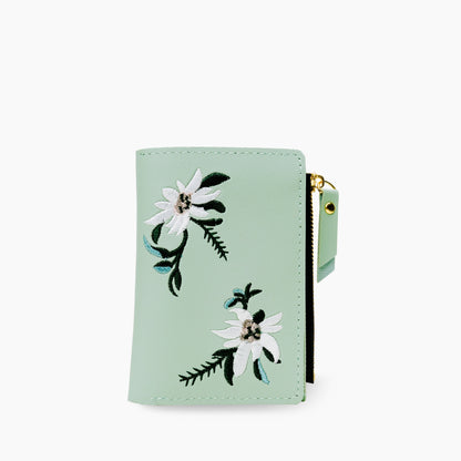 Orchid Embroidery Wallet