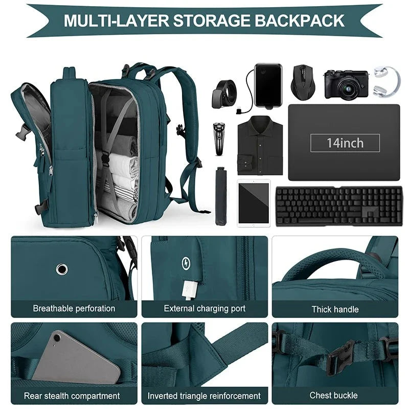 TuxodoBAG - 45L erweiterbarer Reiserucksack