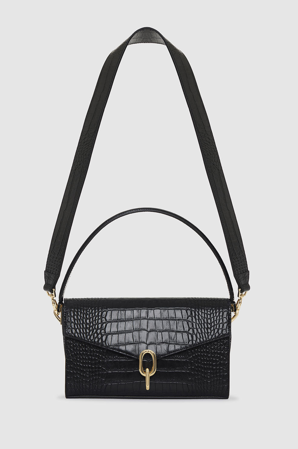 Colette Bag - Black Embossed