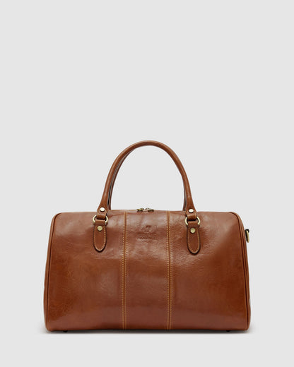 Albertis Piccolo Tan - Leather Duffle Bag