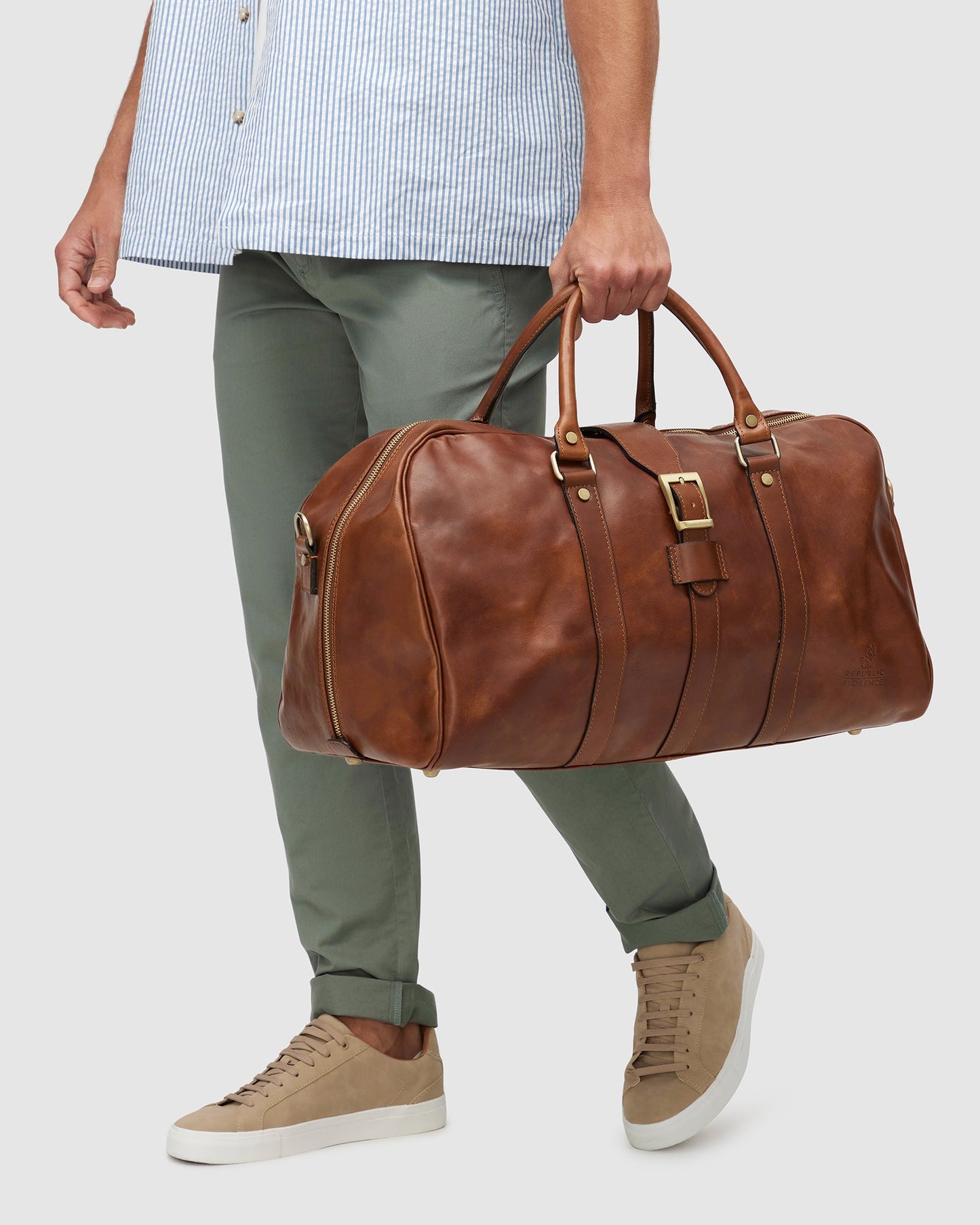 Amerigo Matt Brown - Leather Duffle Bag