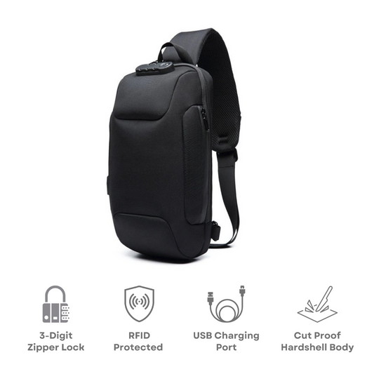 TuxodoBAG - Anti-Theft Crossbody Charging Bag