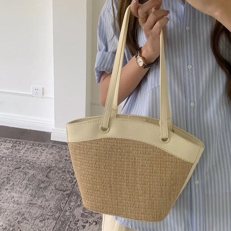 Hailey Straw Tote