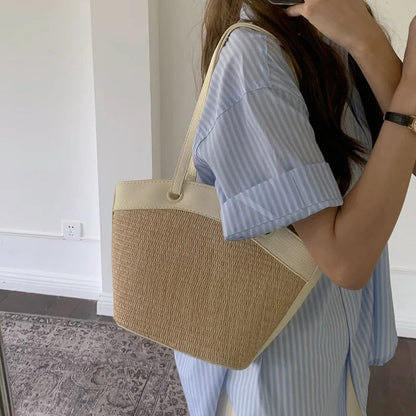 Hailey Straw Tote