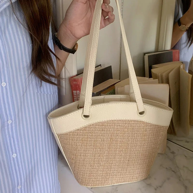 Hailey Straw Tote