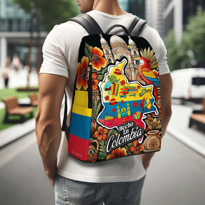 Hecho En Colombia - Personalized Custom Leather BackPack - BP_MX15