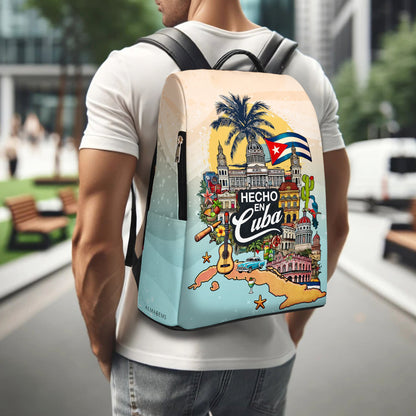 Hecho En Cuba - Personalized Custom Leather BackPack - BP_MX16