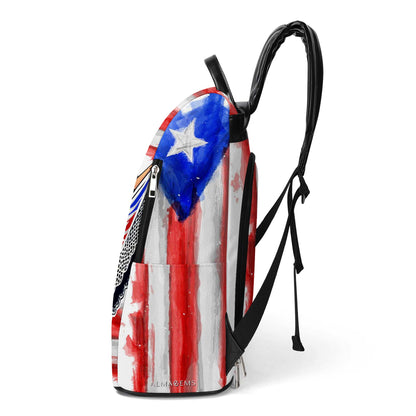 Puertorriqueña - Personalized Custom Leather BackPack - BP_MX18