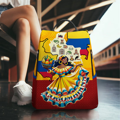 Colombiana - Personalized Custom Leather BackPack - BP_MX19