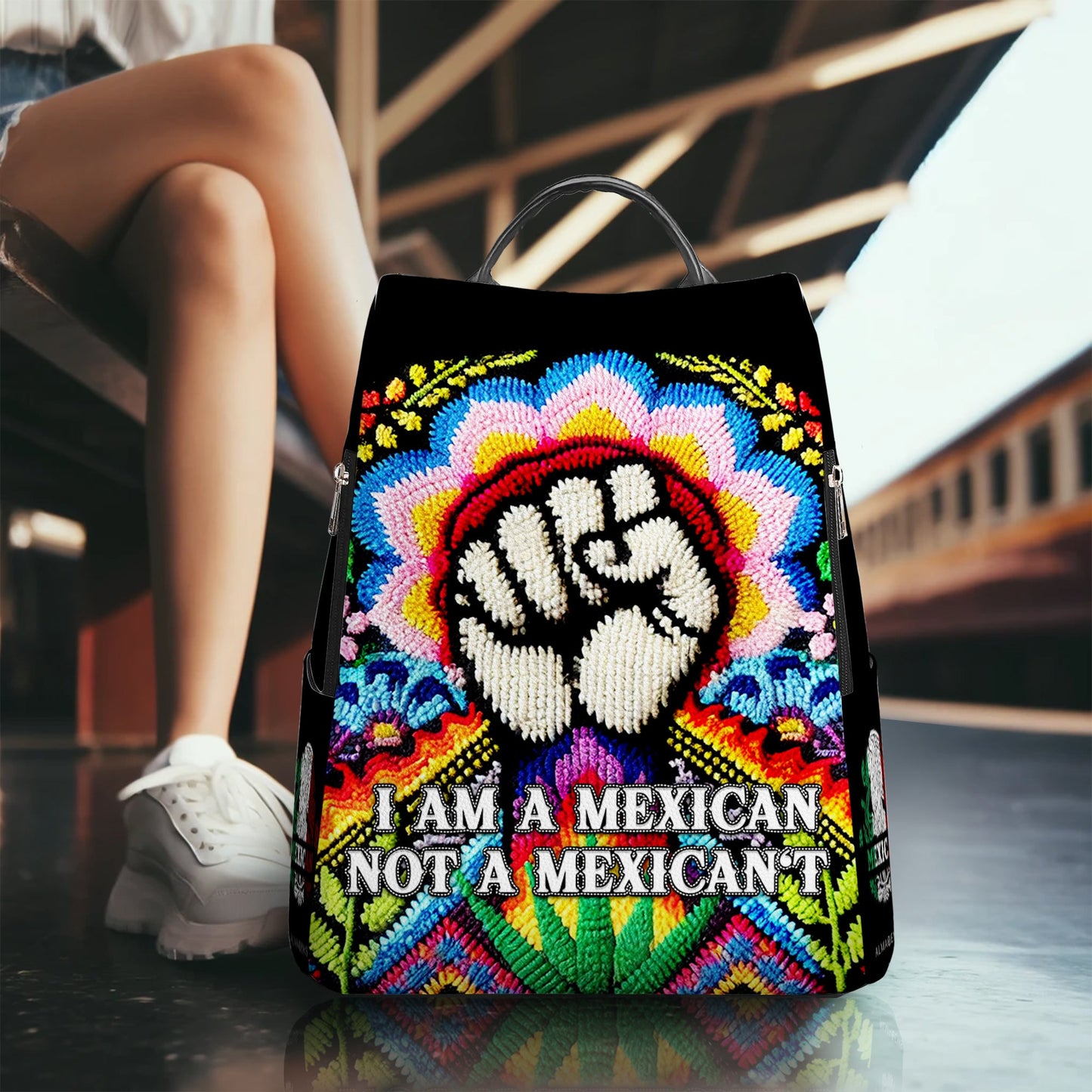 I Am A MexiCan Not A MexiCan't - Personalized Custom Leather BackPack - ME020_BP