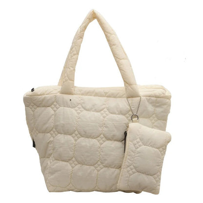 Olives Boxy Puffer Tote