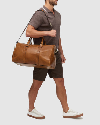 Beltrami Tan - Leather Duffle Bag