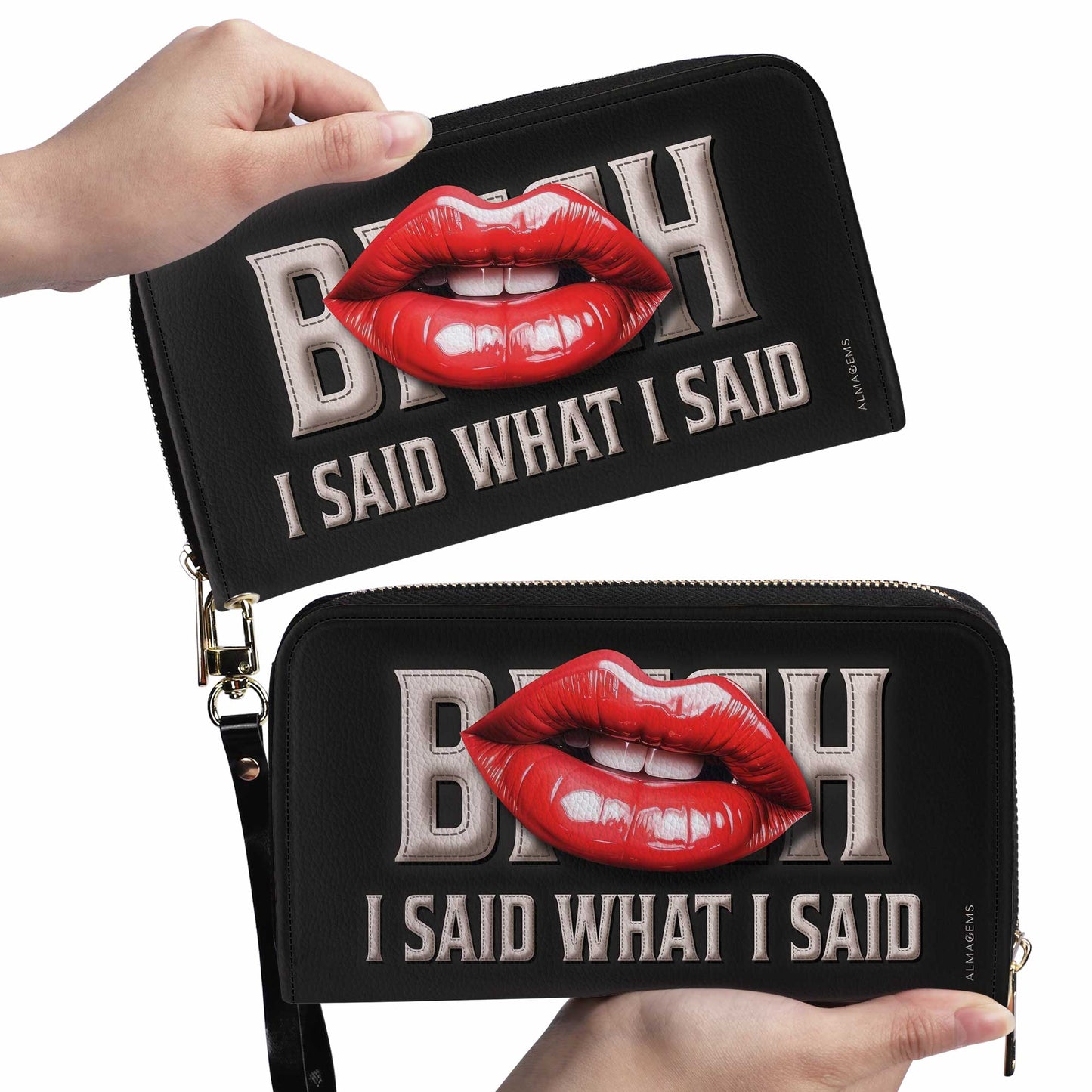 I Said What I Said - Women Leather Wallet - Bis07WL