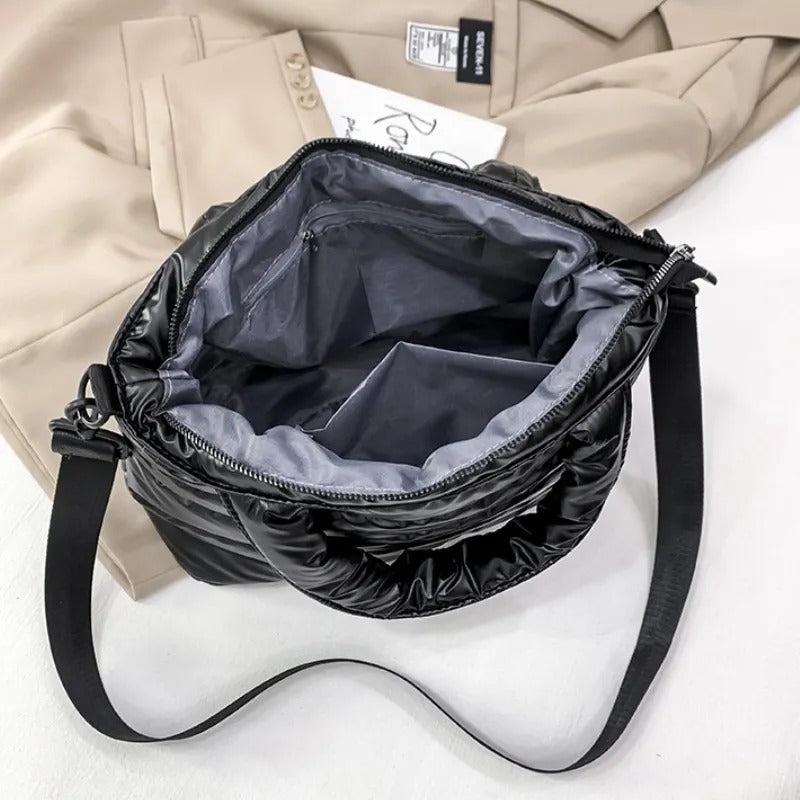 Satin Puffer Bag