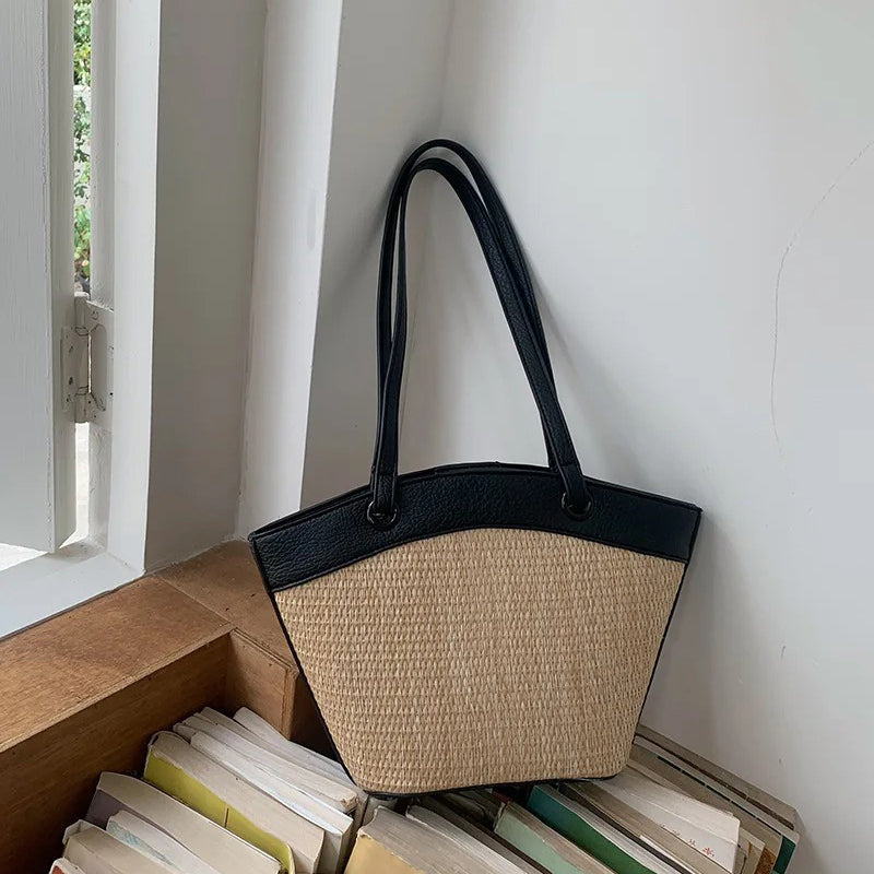 Hailey Straw Tote