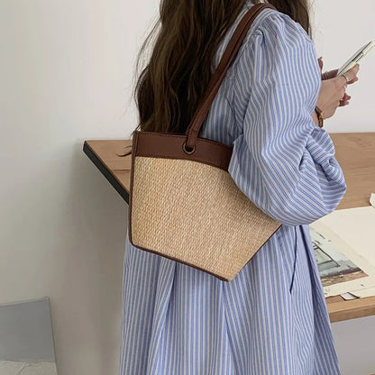 Hailey Straw Tote