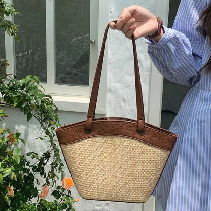 Hailey Straw Tote