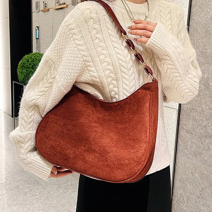 Mara Suede Shoulder Bag