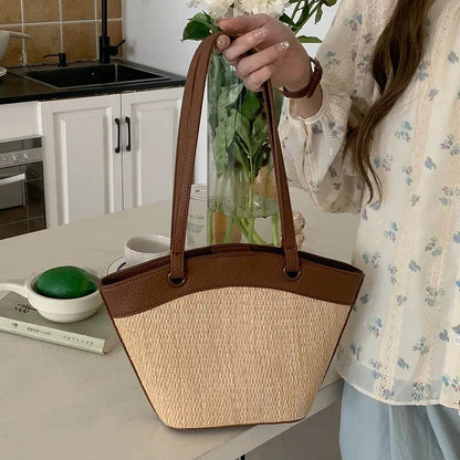 Hailey Straw Tote