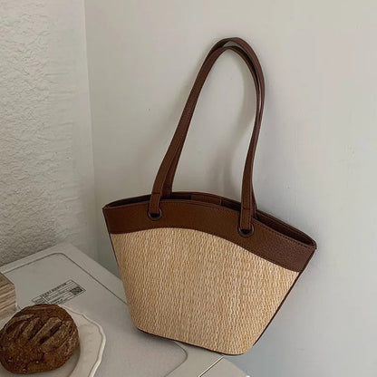 Hailey Straw Tote