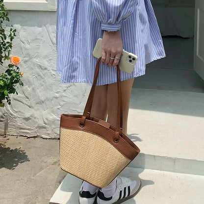 Hailey Straw Tote