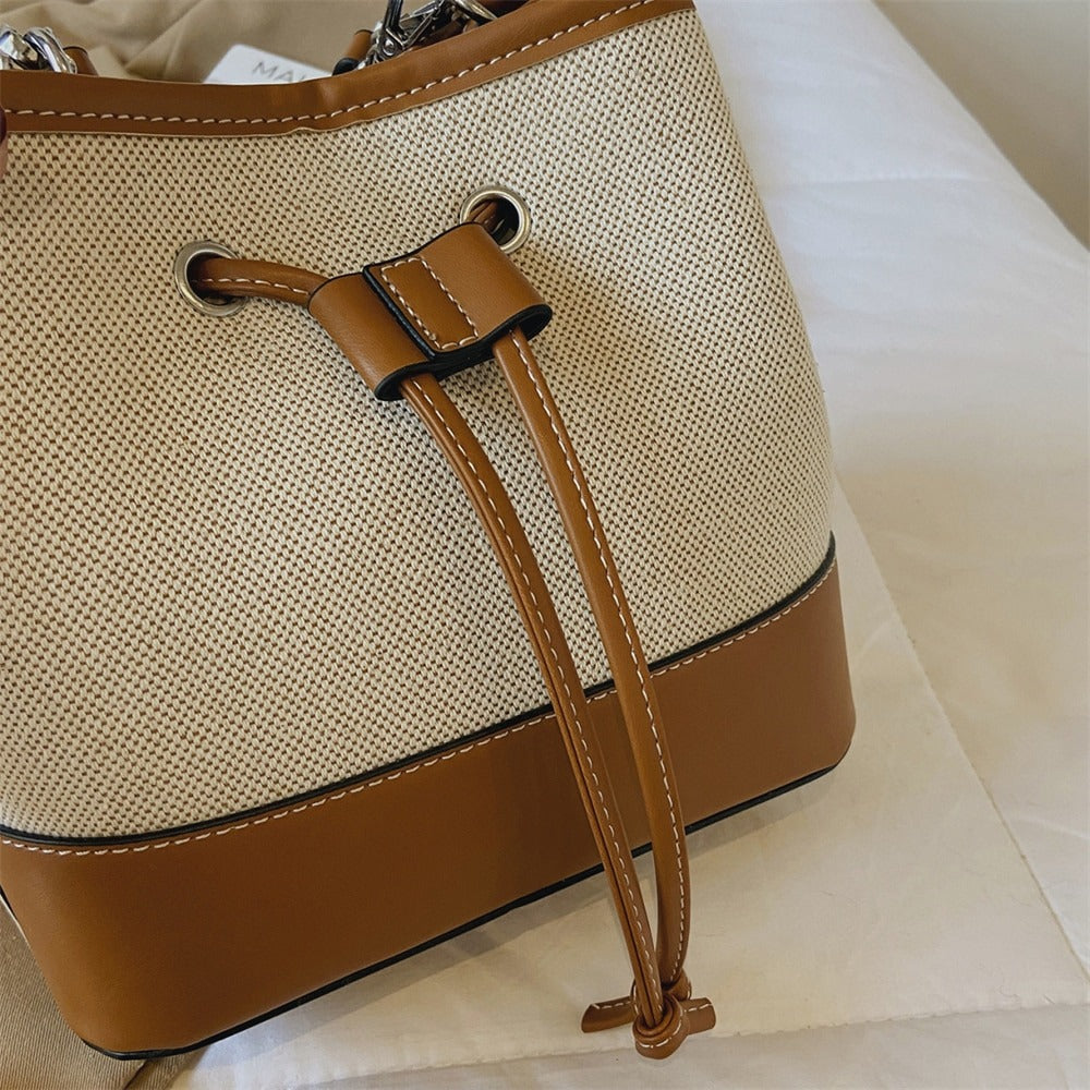 Vintage Canvas Bucket Bag