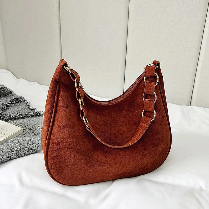 Mara Suede Shoulder Bag